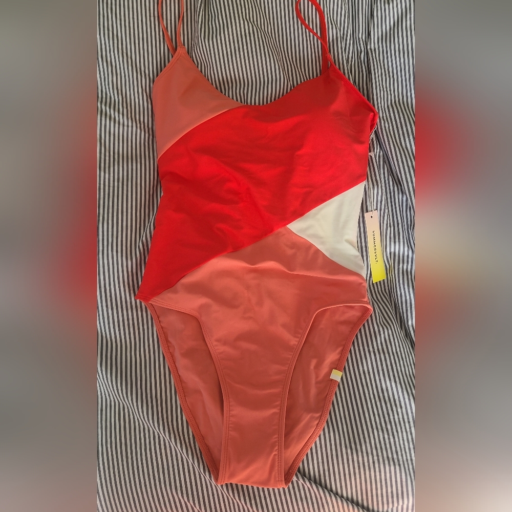 Summersalt The Marina Colorblock One Piece Swimsuit - Size 4